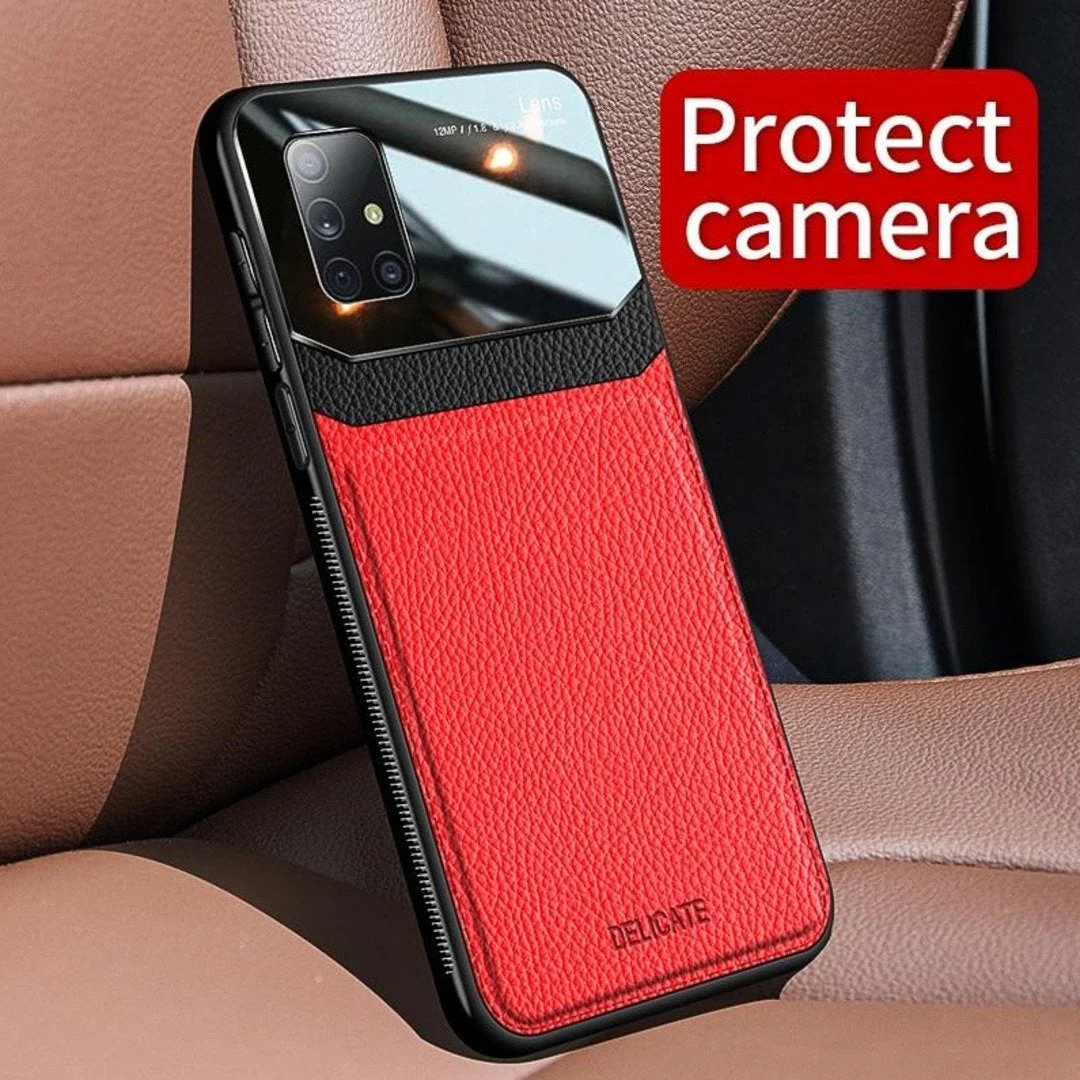 Sleek Slim Leather Glass Case - Samsung - Image 2