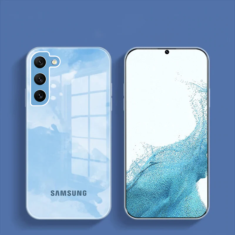 Galaxy S22 Plus Colorful Wave Glass Phone Case - Image 2