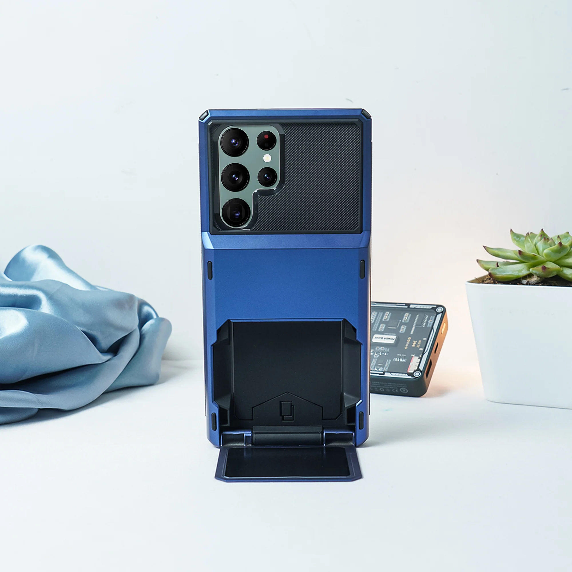 Galaxy S22 Plus Hidden Card Holder Hybrid Case - Image 7