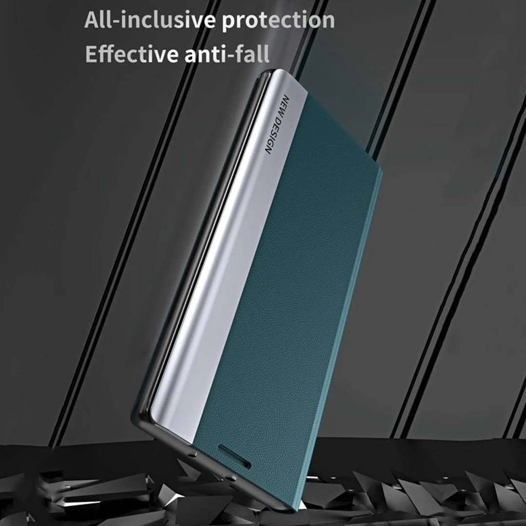 Galaxy S22 Plus PU Leather Side Window Flip Case - Image 2