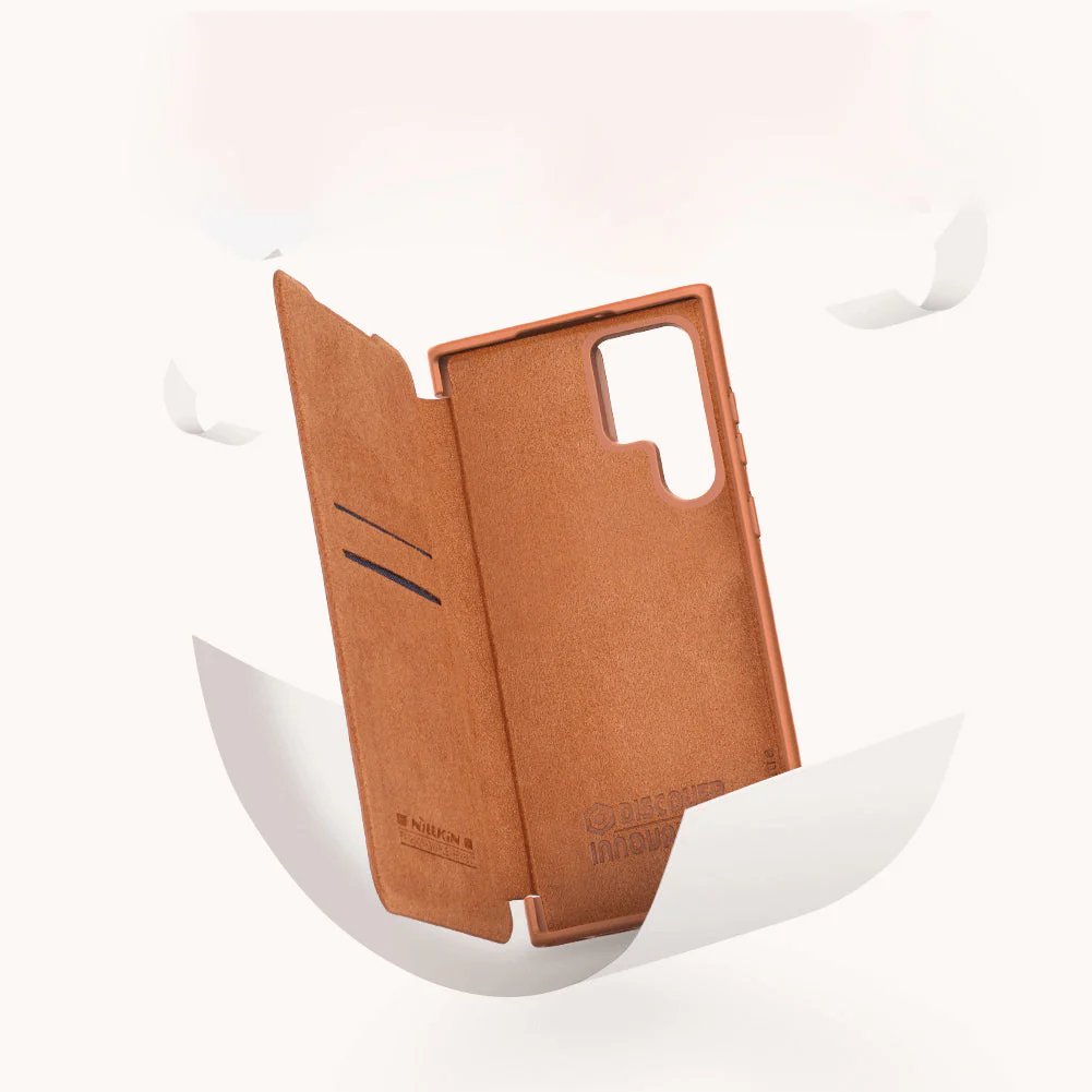 Camera Protection QIN Leather Flip Case - Samsung - Image 3