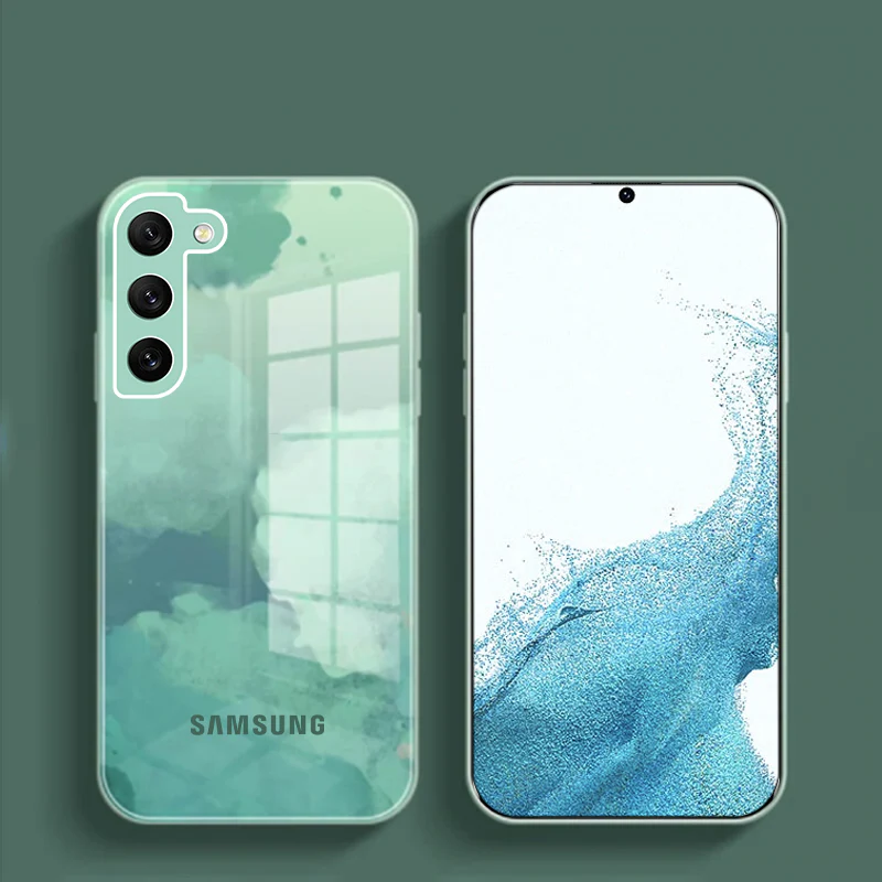 Galaxy S22 Series Colorful Wave Glass Phone Case - Image 4