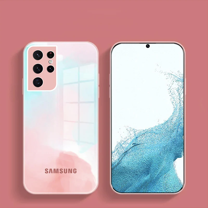 Galaxy S22 Series Colorful Wave Glass Phone Case - Image 8