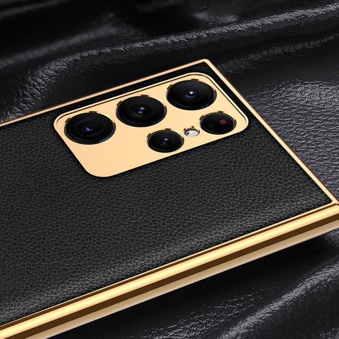 Electroplated Leather Texture Case - Samsung - Image 5