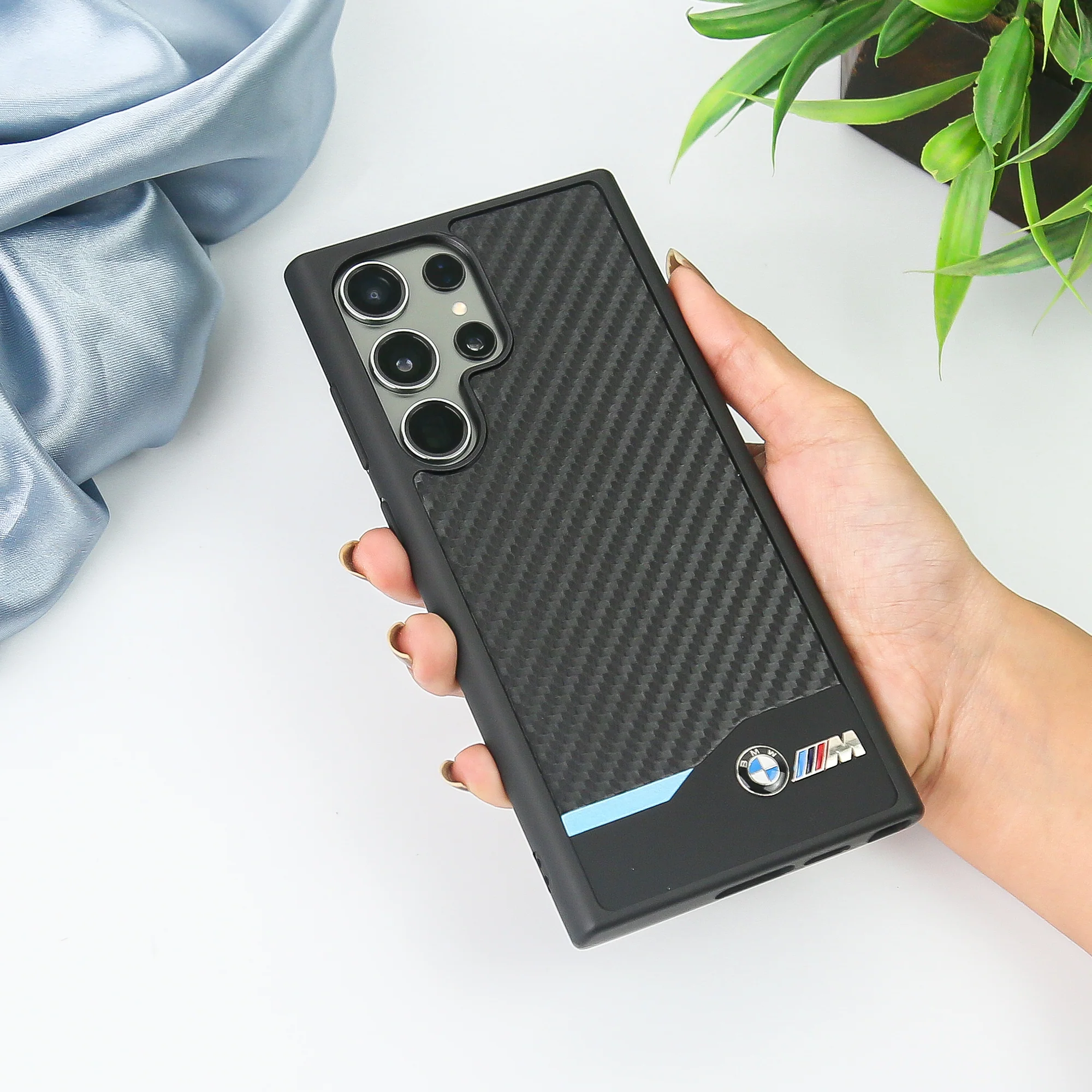 Galaxy S23 Ultra BMW Carbon Fiber Case - Image 3