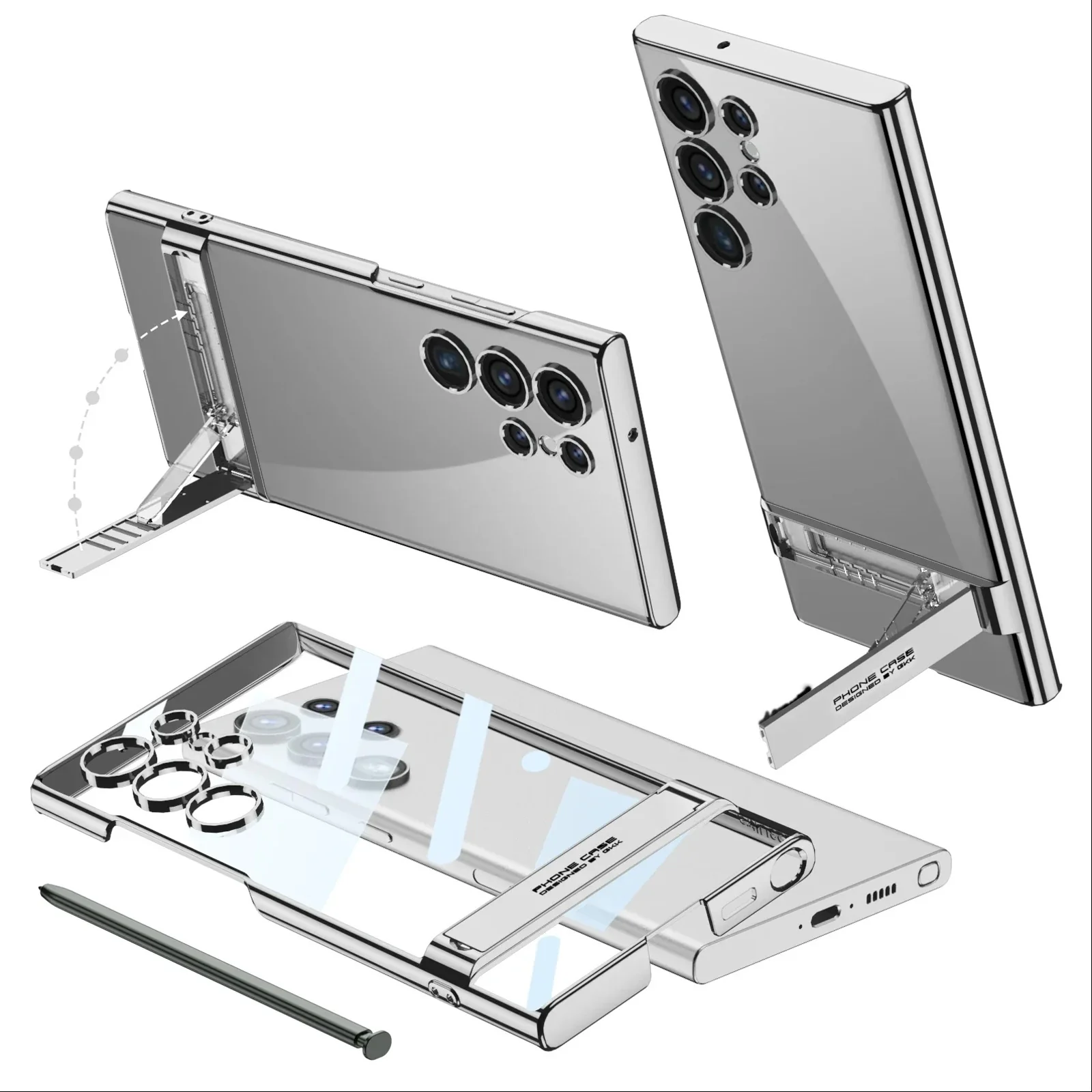 Phantom Clear Slim Kickstand Case - Samsung - Image 17
