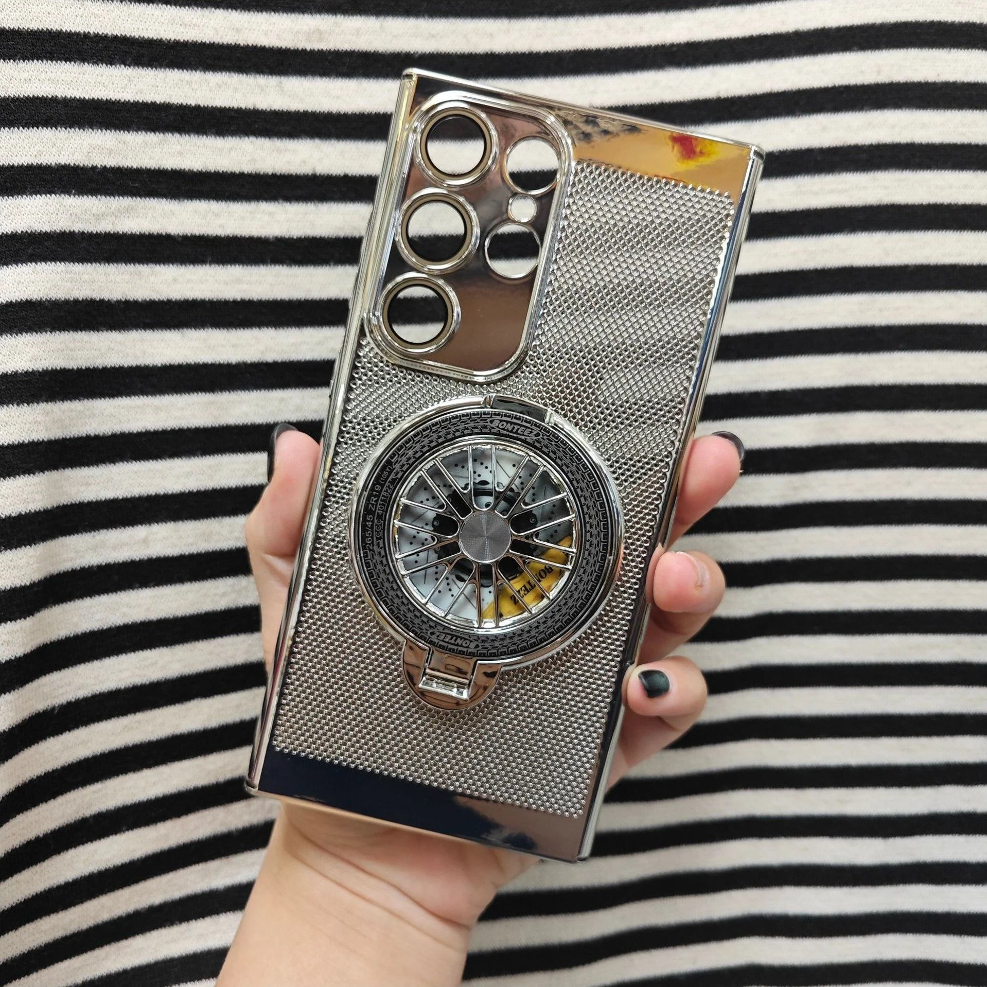 Galaxy S25 Series Brilliant Spin Rotating Wheel Stand Case - Image 8