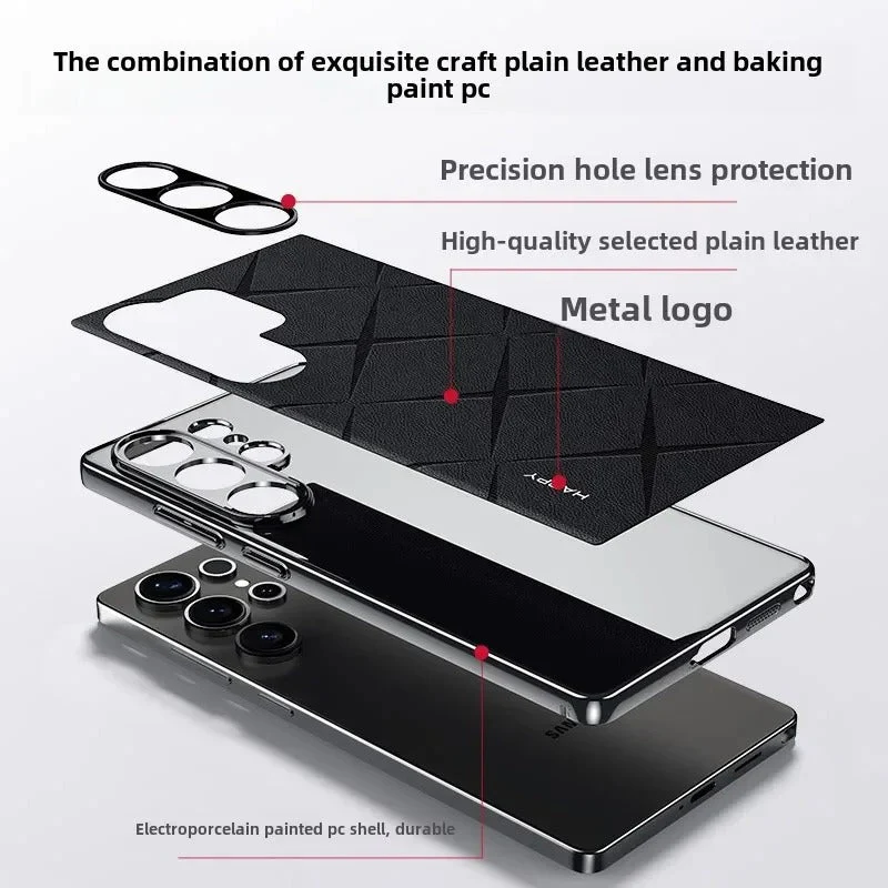 Galaxy S25 Series Classy High-End Leather Business Case - Image 7