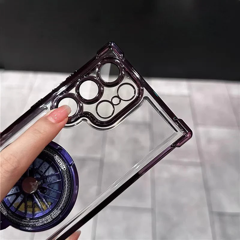 Galaxy S25 Series Electroplated Rotating Gyro Magnetic Case - Image 5