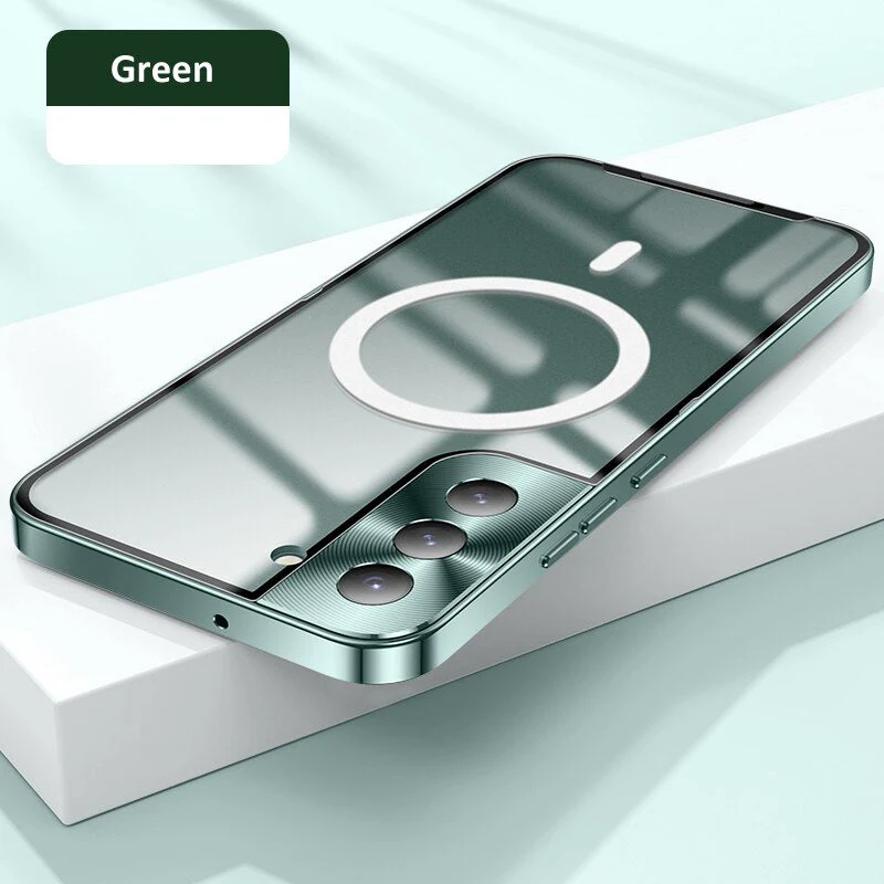 Galaxy S25 Series Luxury Ultra-Thin Magsafe Matte Metal Frame Case - Image 11