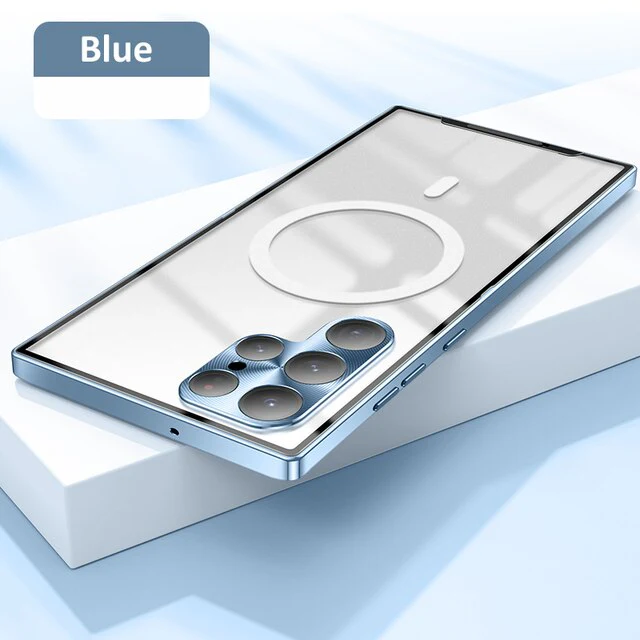Galaxy S25 Series Luxury Ultra-Thin Magsafe Matte Metal Frame Case - Image 5