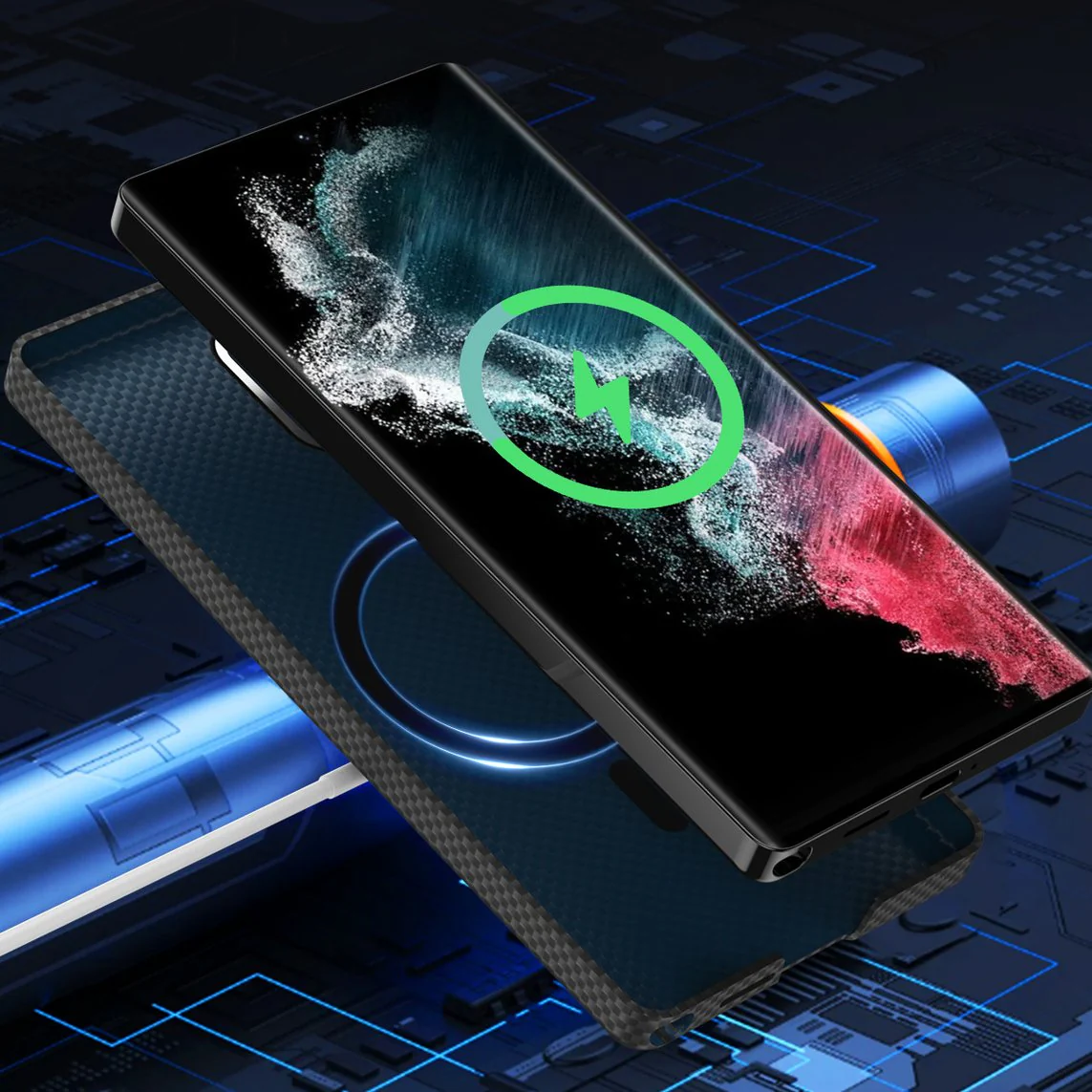 Galaxy S25 Series Neo Armor Carbon Fiber Shield Case - Image 7