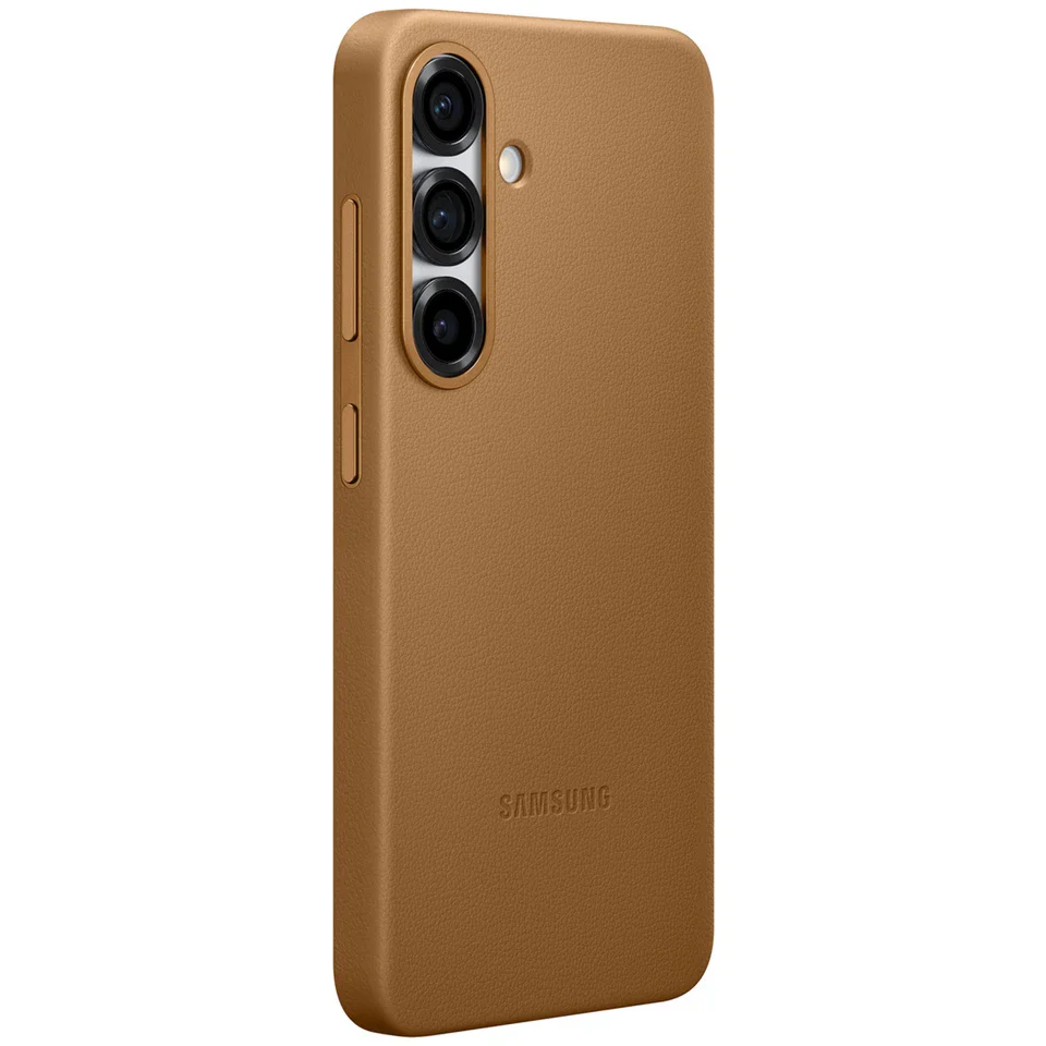 Galaxy S25 Series Premium Metal Camera Ring PU Leather Case - Image 12