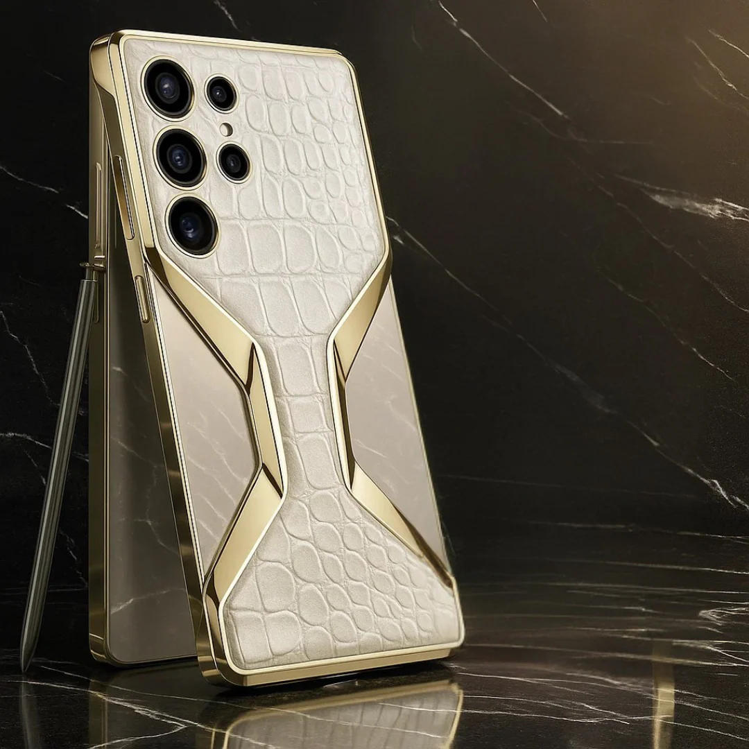 Galaxy S25 Ultra Electroplated Alligator Pattern PU Leather Case - Image 2