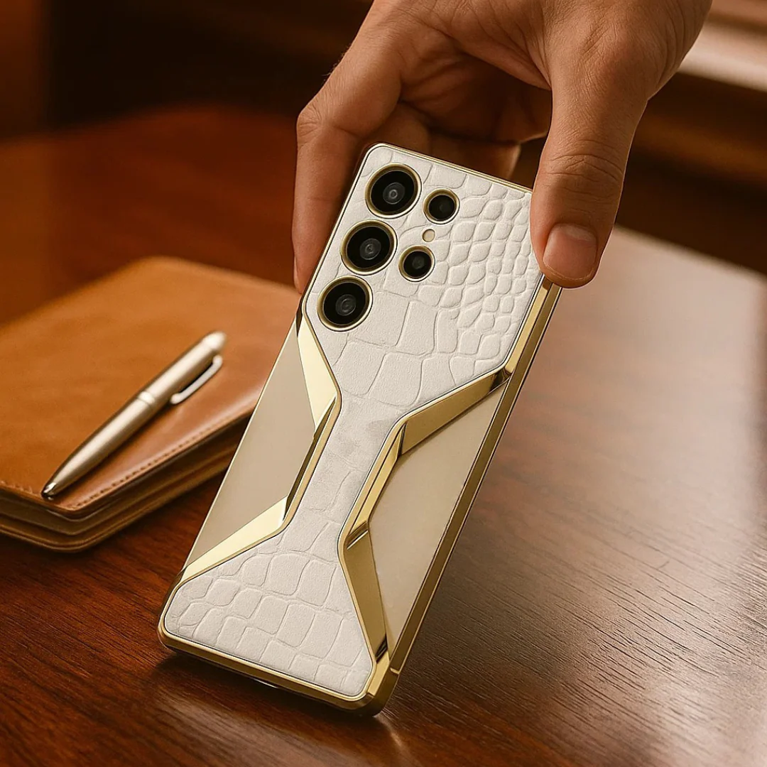 Galaxy S25 Ultra Electroplated Alligator Pattern PU Leather Case - Image 5