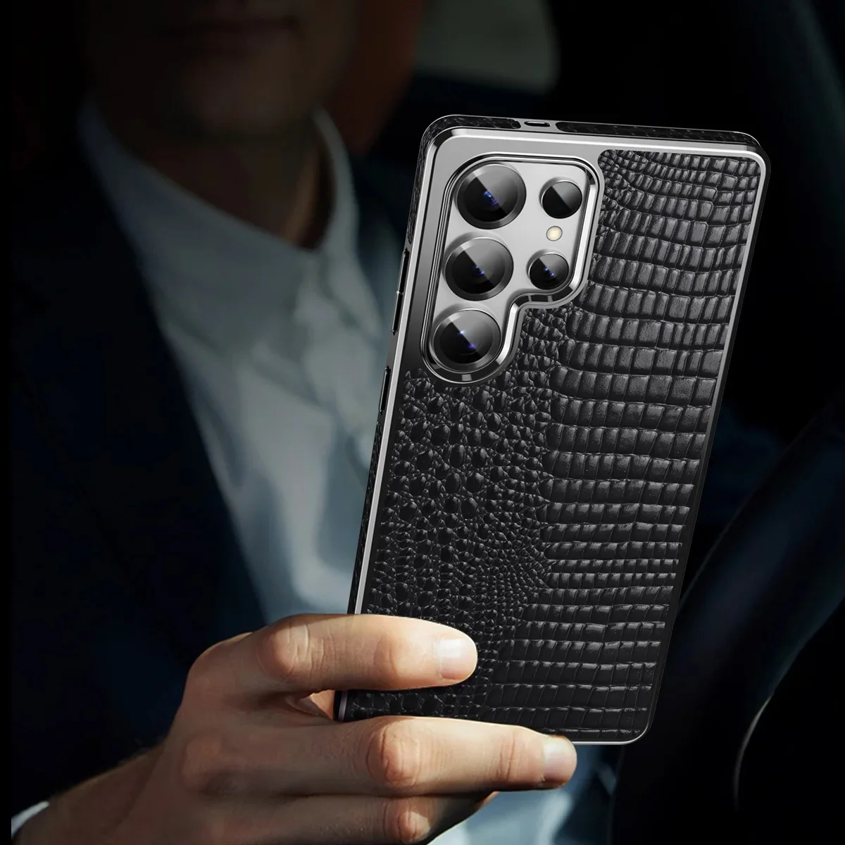 Galaxy S26 Series Alpha Croc Texture Leather Case - Image 5