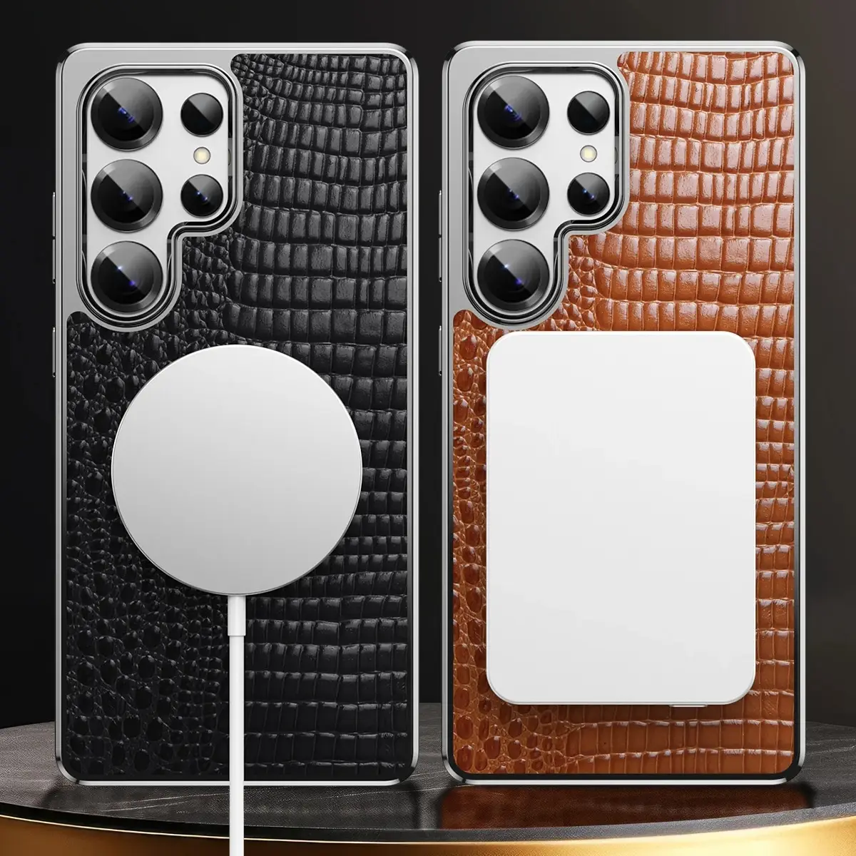 Galaxy S26 Series Alpha Croc Texture Leather Case - Image 7