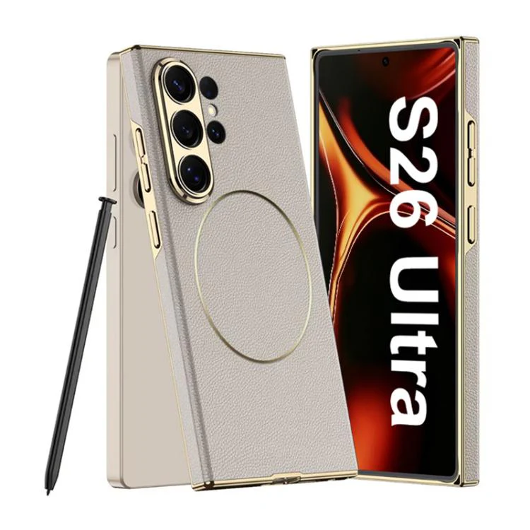 Galaxy S26 Series Electro Chrome Textured Leather Hybrid Case - Image 3