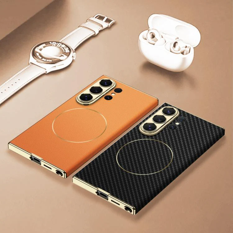 Galaxy S26 Series Electro Chrome Textured Leather Hybrid Case - Image 5