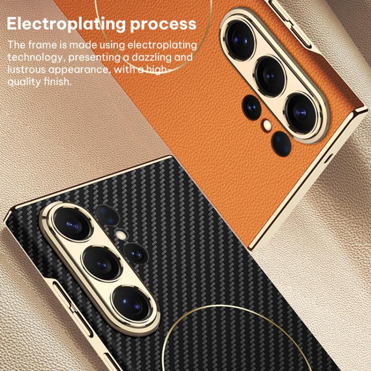 Galaxy S26 Series Electro Chrome Textured Leather Hybrid Case - Image 6