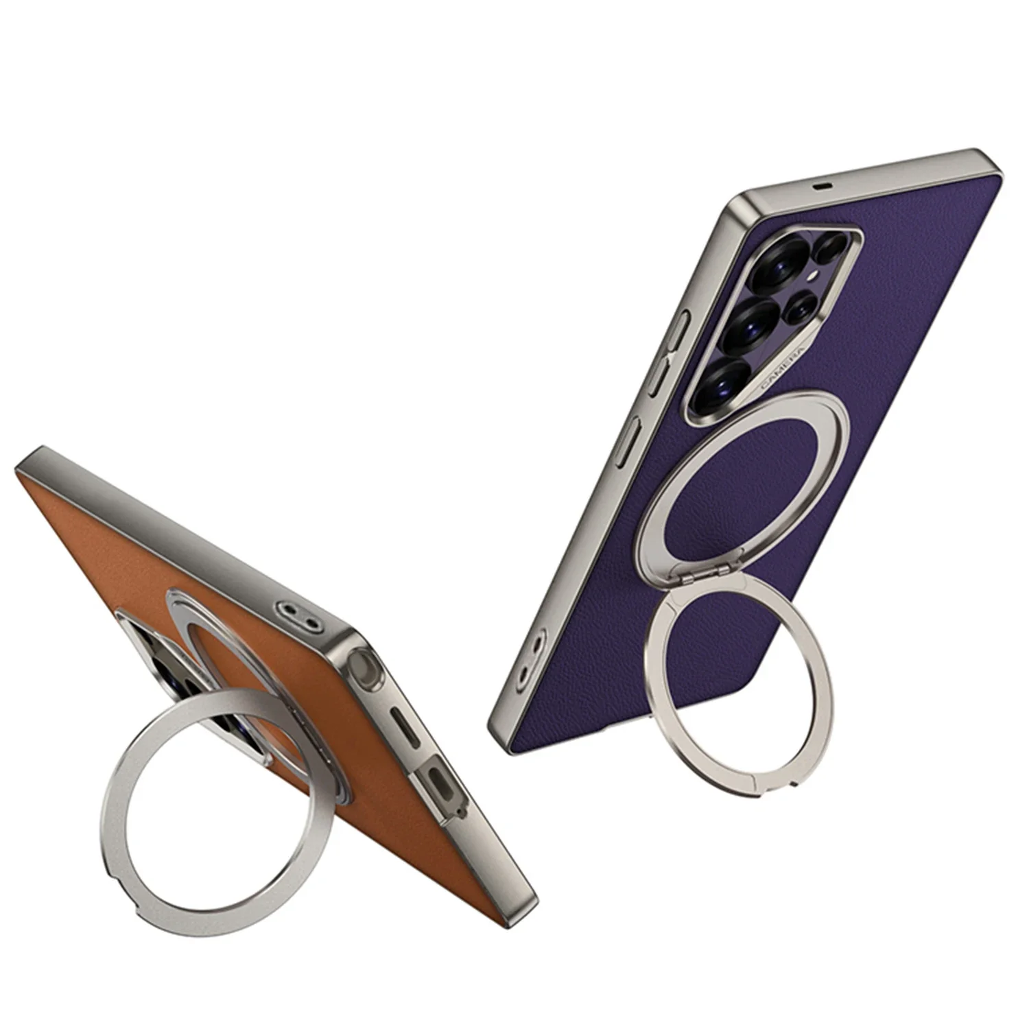 Galaxy S26 Series Elite Leather Textured MagSafe Case - Image 4