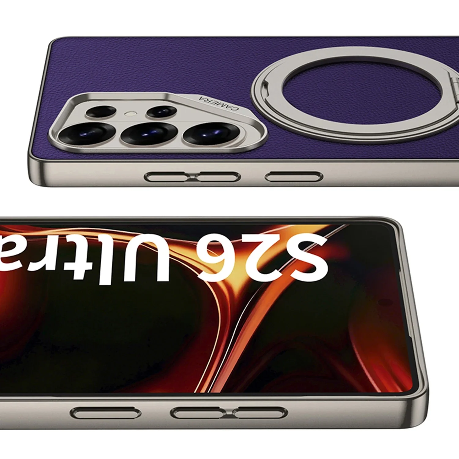 Galaxy S26 Series Elite Leather Textured MagSafe Case - Image 7