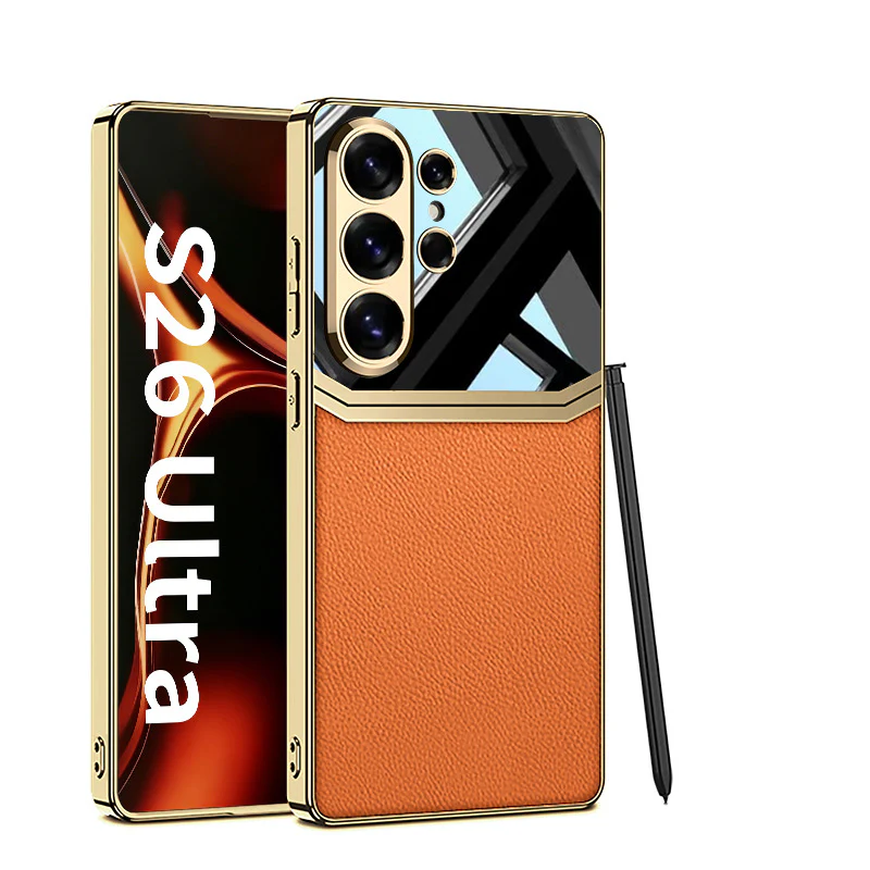Galaxy S26 Series Legacy Chrome Leather Textured Case - Image 3