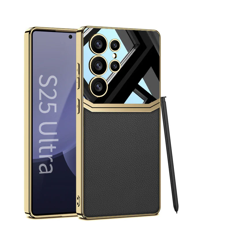 Galaxy S26 Series Legacy Chrome Leather Textured Case - Image 4