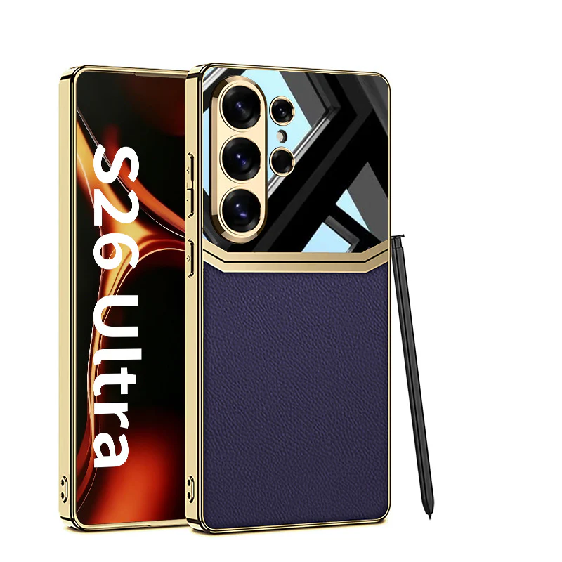 Galaxy S26 Series Legacy Chrome Leather Textured Case - Image 5