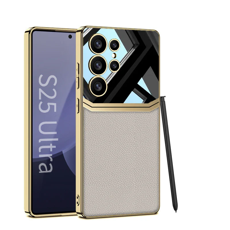 Galaxy S26 Series Legacy Chrome Leather Textured Case - Image 6