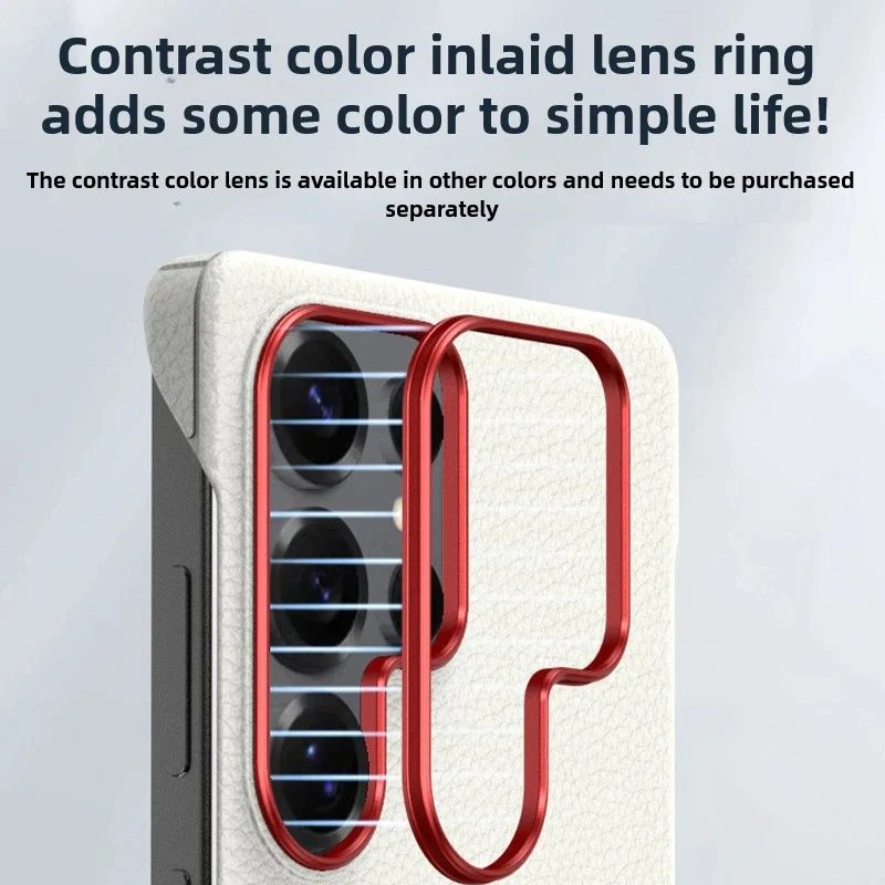 Galaxy S26 Series Phantom Frameless Leather Texture Case - Image 11