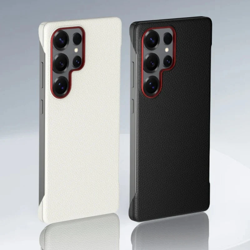 Galaxy S26 Series Phantom Frameless Leather Texture Case - Image 13