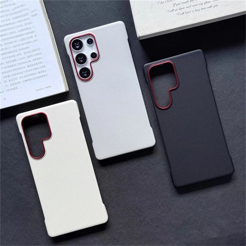 Galaxy S26 Series Phantom Frameless Leather Texture Case - Image 5