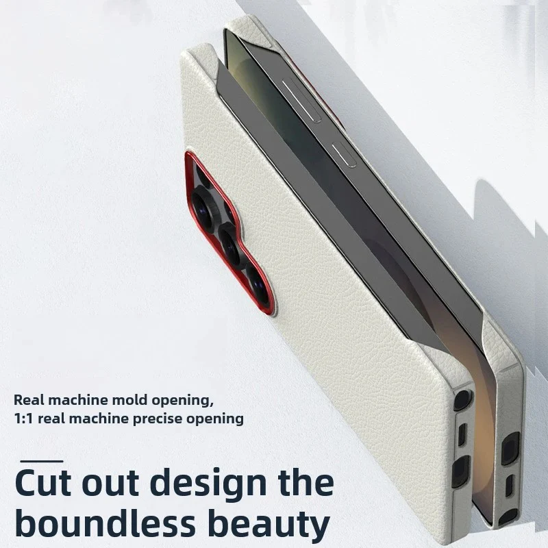 Galaxy S26 Series Phantom Frameless Leather Texture Case - Image 9