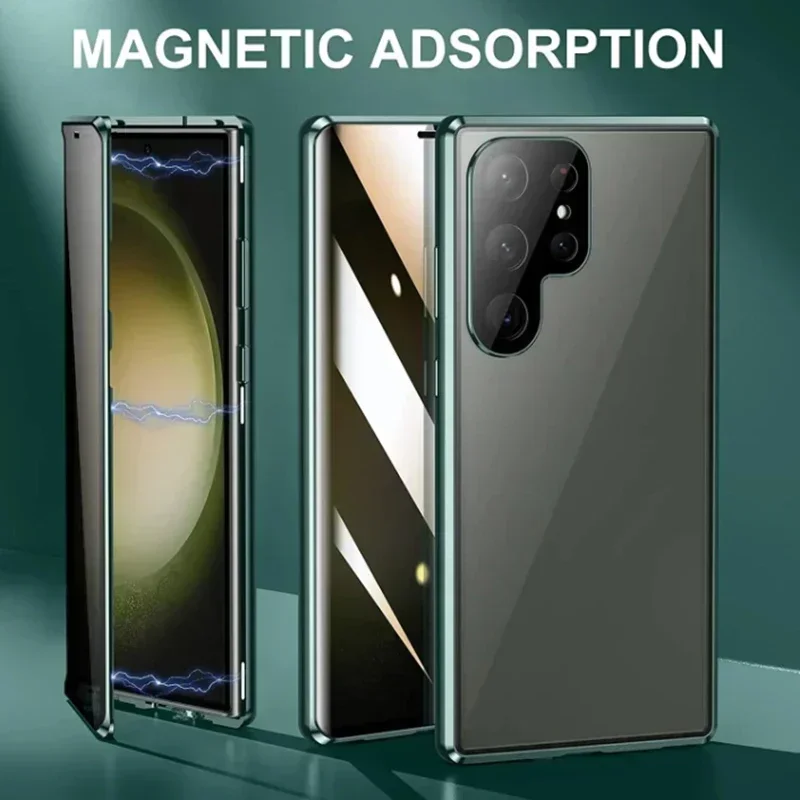 Galaxy S26 Series Privacy Shield Dual Magnetic Glass Case - Image 6