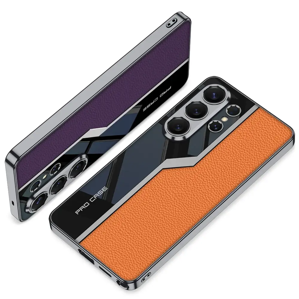 Galaxy S26 Series Quilted Classic Plain Leather Craft Case - Image 6