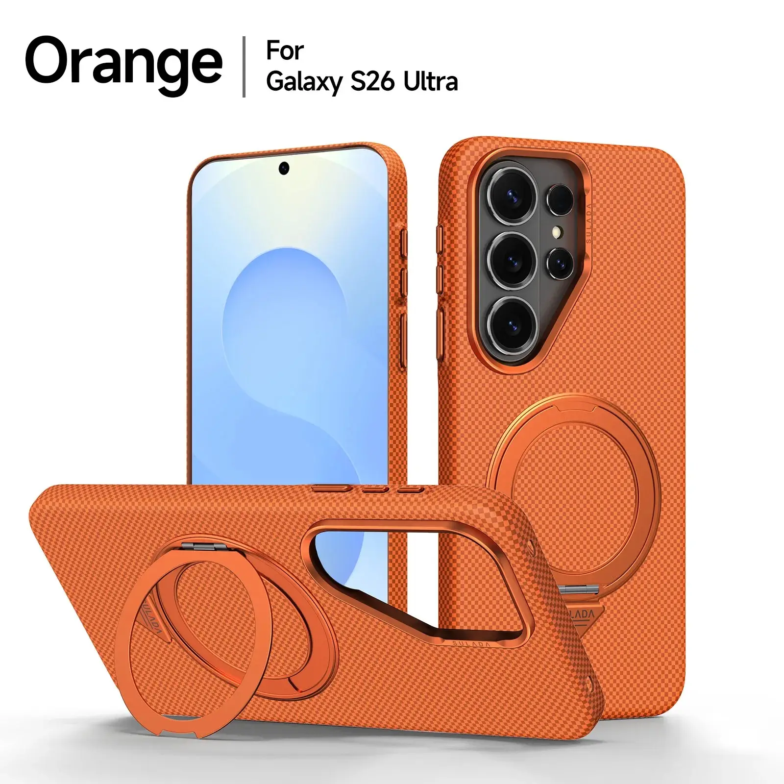 Galaxy S26 Series Titan Flex Stealth Armor Rotating Stand Case - Image 2