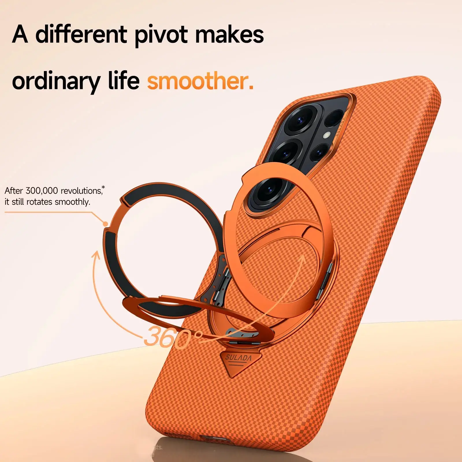 Galaxy S26 Series Titan Flex Stealth Armor Rotating Stand Case - Image 4