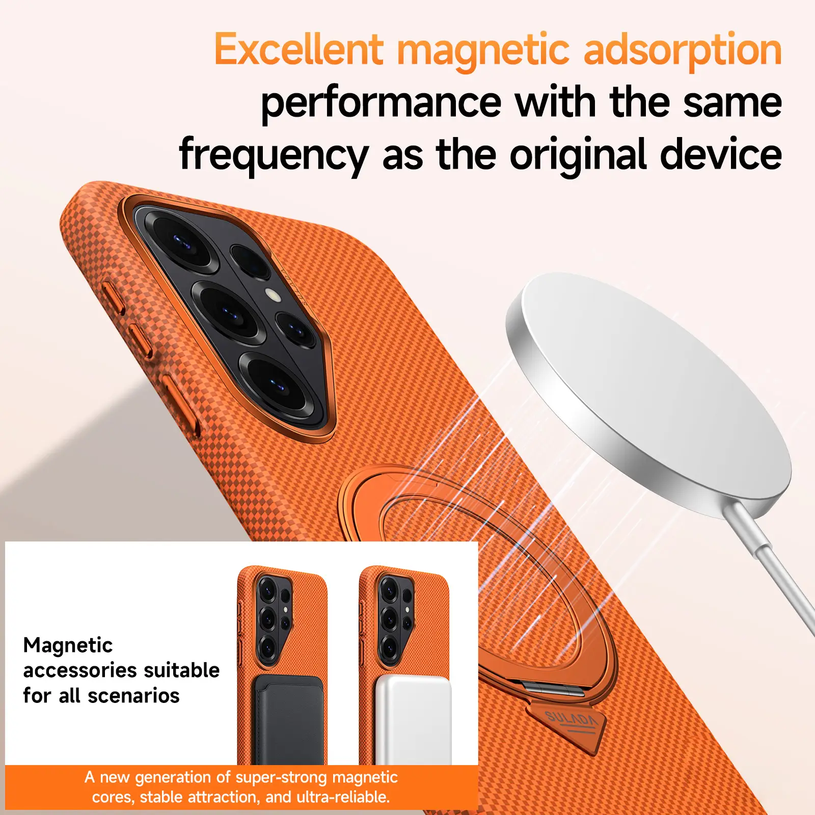 Galaxy S26 Series Titan Flex Stealth Armor Rotating Stand Case - Image 5