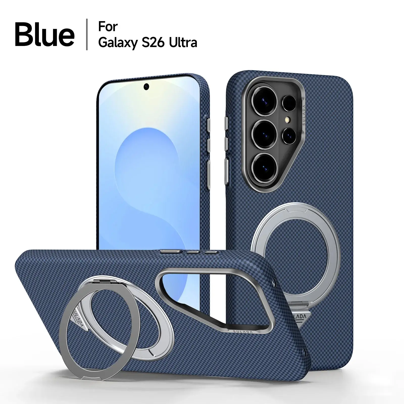 Galaxy S26 Series Titan Flex Stealth Armor Rotating Stand Case - Image 8