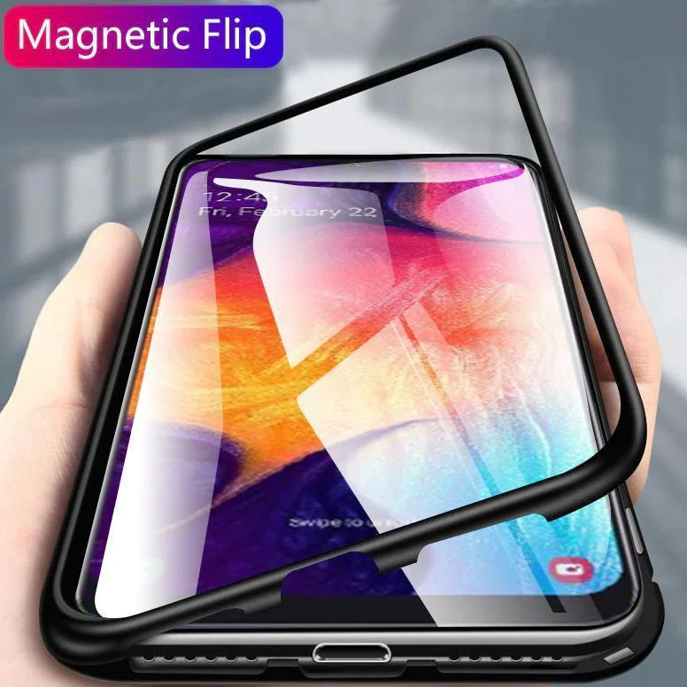Galaxy Series Electronic Auto-Fit Magnetic Transparent Glass Case - Image 6
