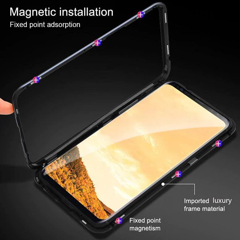 Galaxy Series Electronic Auto-Fit Magnetic Transparent Glass Case - Image 9