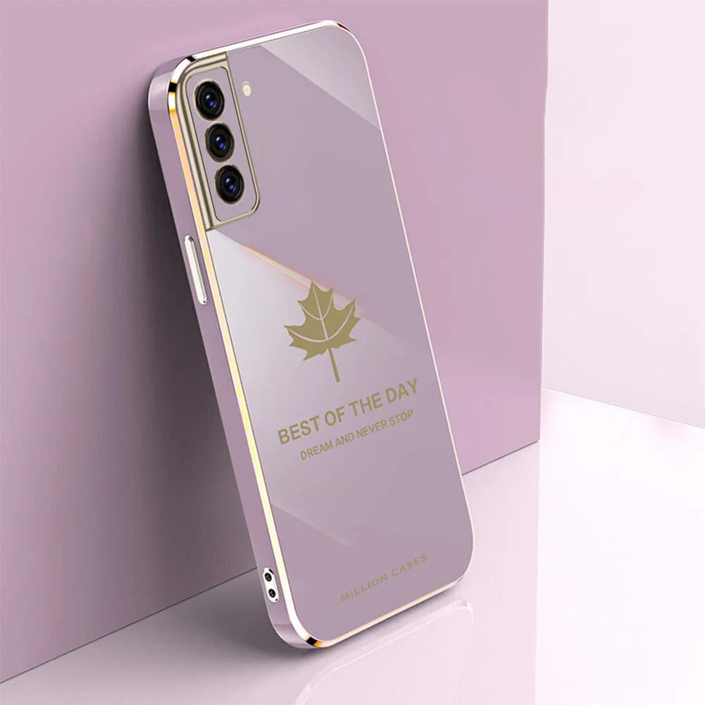 Galaxy Series Electroplating Mapple Leaf Soft Case - Image 10