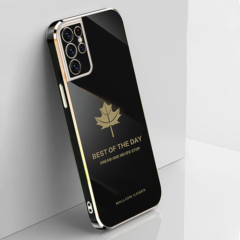Galaxy Series Electroplating Mapple Leaf Soft Case - Image 11