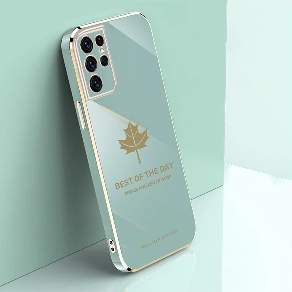 Galaxy Series Electroplating Mapple Leaf Soft Case - Image 14