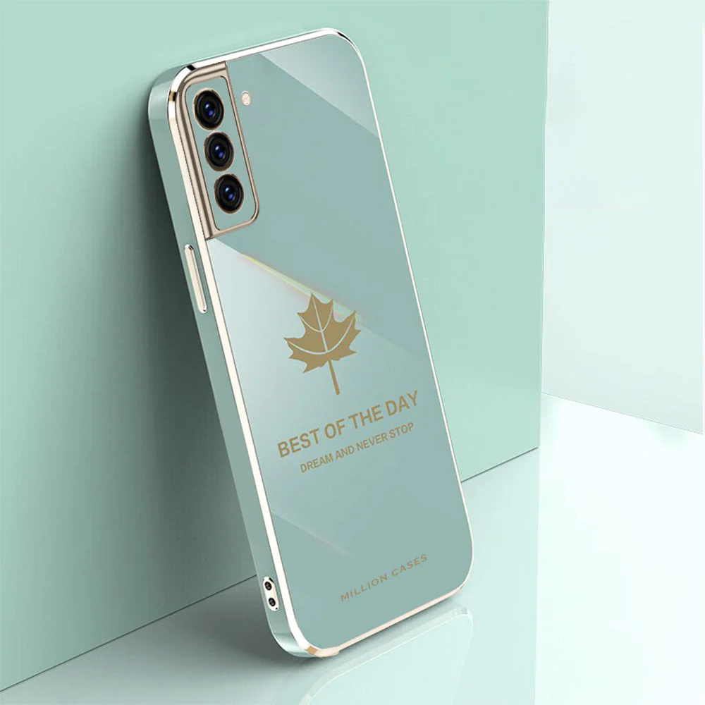 Galaxy Series Electroplating Mapple Leaf Soft Case - Image 9