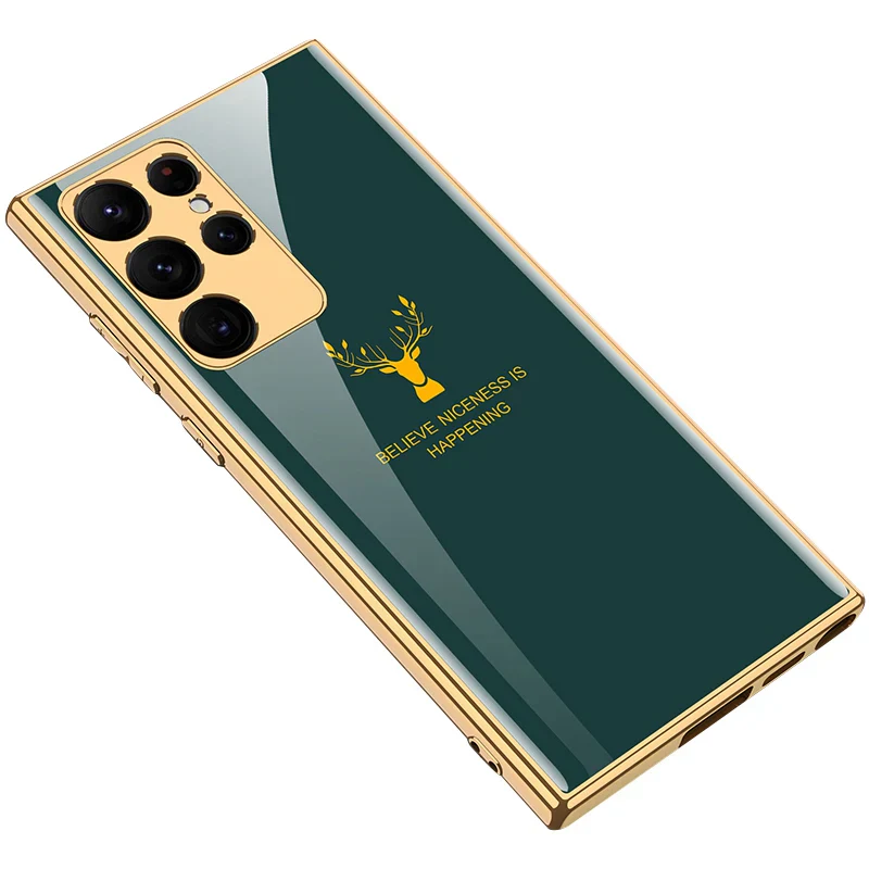 Galaxy Series Electroplating Deer Print Soft Case - Image 12