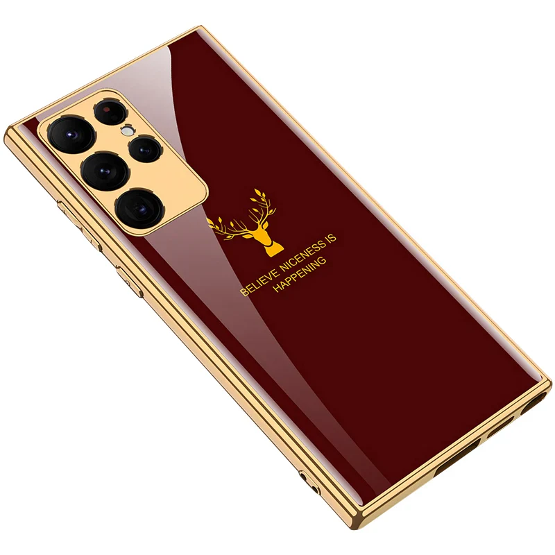 Galaxy Series Electroplating Deer Print Soft Case - Image 13