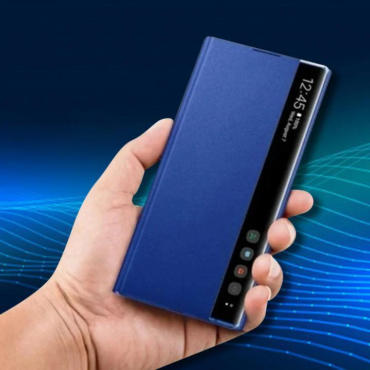 Galaxy Series Genuine Half View Flip Case - Image 5
