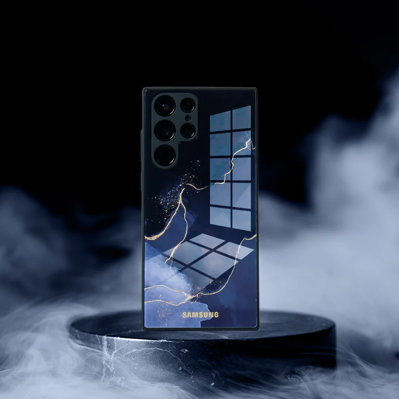 Galaxy Series Lightning Pattern Glass Back Case - Image 2